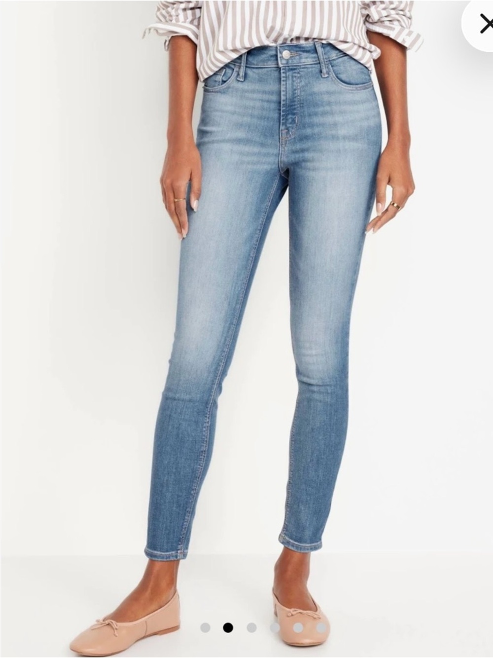 Light Blue High-Rise Skinny Jeans - Women
